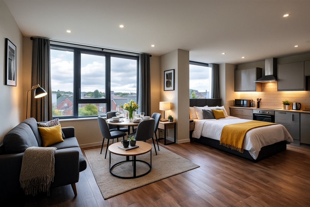 furnished apartment in stoke